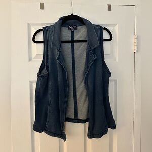 Splendid Vest - Dark Blue Denim Look
